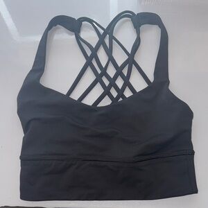 Graphite grey Lulu free to be longline bra